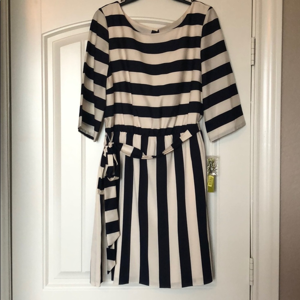 navy striped Gianna Bini dress